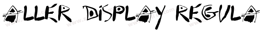 aller display regula字体转换